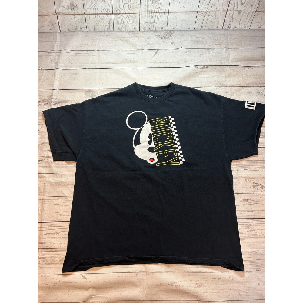 Neff Disney T-Shirt Black Mickey Mouse Graphic Men's‎ Size XXL 2XL